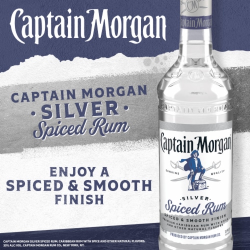 Captain Morgan Rum Silver Spiced Perspective: back