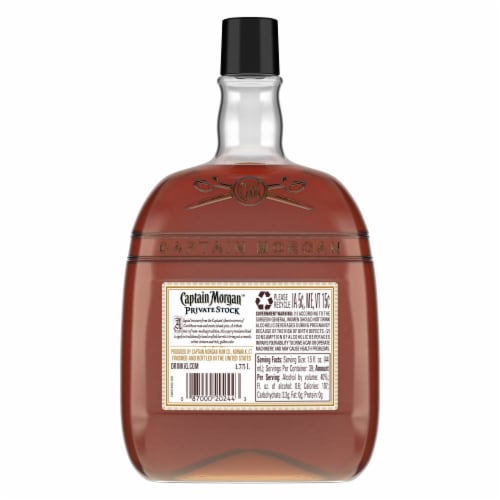 Captain Morgan Private Stock Rum Perspective: back