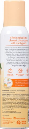 Citrus Magic® Orange Blast Odor Eliminating Natural Air Freshener Non-Aerosol Spray Perspective: back