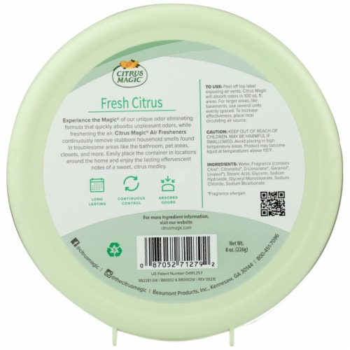 Citrus Magic Fresh Citrus Solid Air Freshener Perspective: back