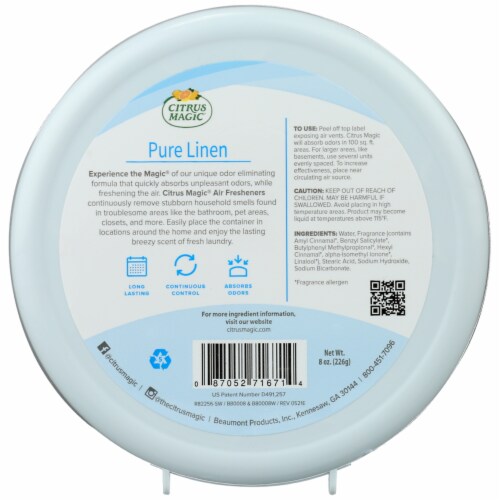 Citrus Magic Pure Linen Scent Solid Air Freshener Perspective: back