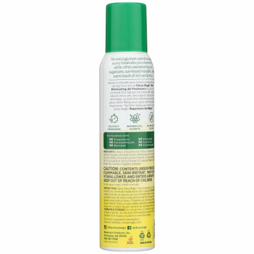 Citrus Magic® Odor Eliminating Air Freshner Spray - Limoncello Perspective: back
