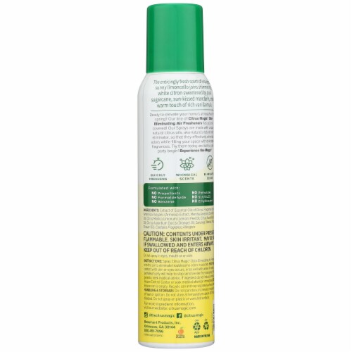 Citrus Magic® Odor Eliminating Air Freshner Spray - Limoncello Perspective: back