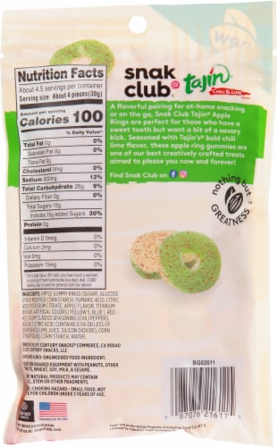 SnakClub® Tajin® Apple Rings Perspective: back
