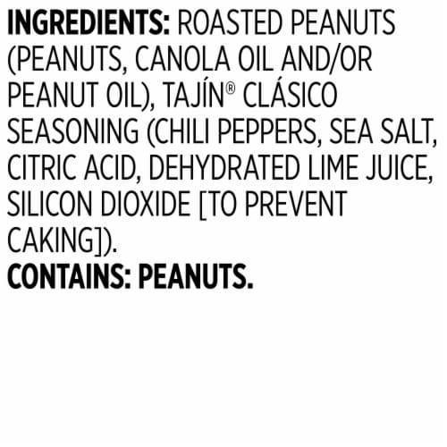 Snak Club® Tajin® Mild Chili & Lime Peanuts Perspective: back