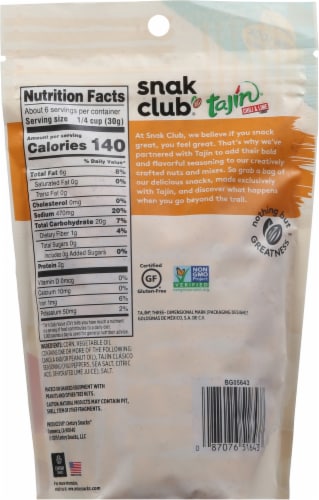 Snak Club Tajin Clasico Chili & Lime Toasted Corn Perspective: back