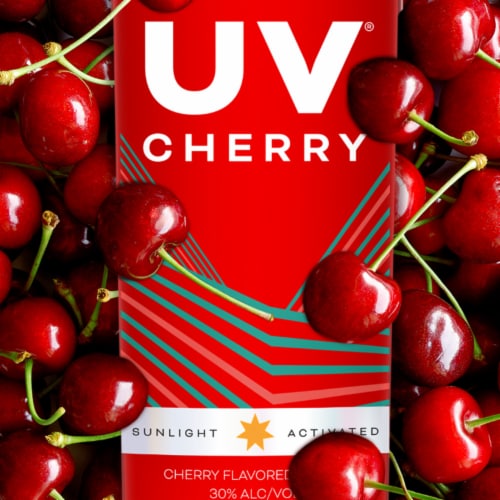 Uv Cherry Flavored Vodka Perspective: back