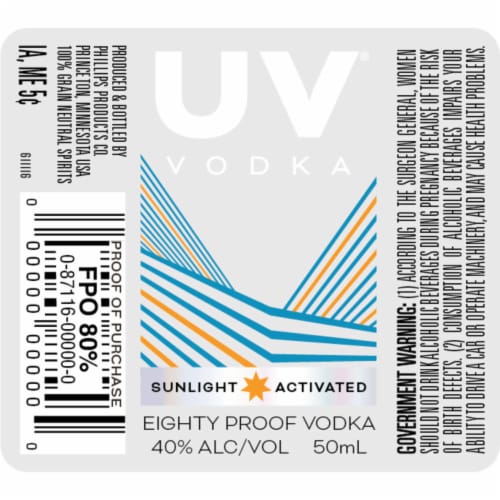 Uv Vodka Perspective: back