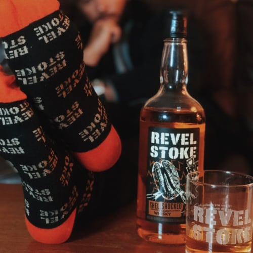 Revel Stoke Shellshocked Roasted Pecan Canadian Whisky Perspective: back