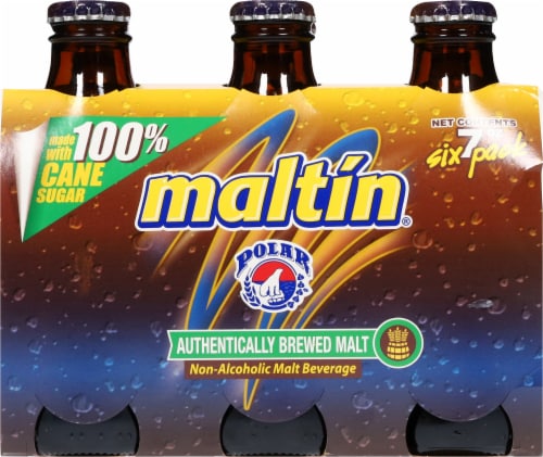 Maltin® Polar Authentically Brewed Malt Beverage Bottles Perspective: back