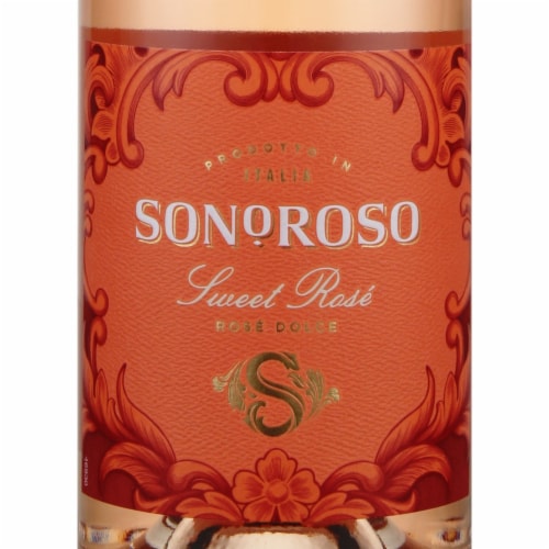 Sonoroso Rosato Dolce Italy Sweet Rose Wine Perspective: back