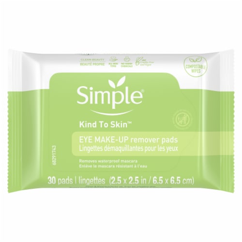 Simple Remover Pads Eye Makeup Perspective: back