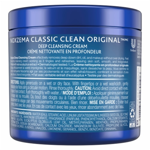 Noxzema® Classic Clean Original Deep Cleansing Cream Perspective: back