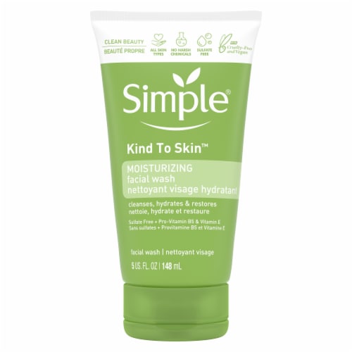Simple Kind To Skin Moisturizing Face Wash Perspective: back
