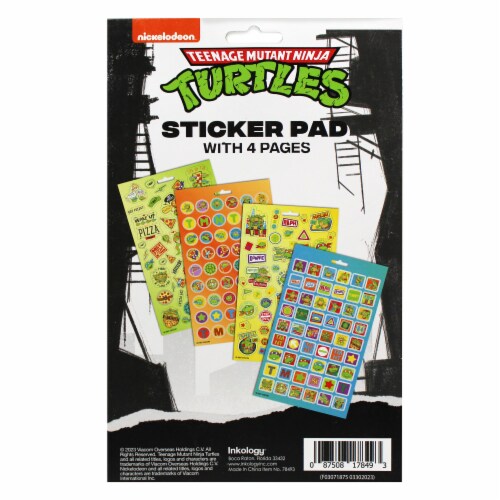 Inkology® Teenage Mutant Ninja Turtles Sticker Pad Perspective: back