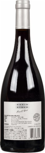 Davis Bynum Pinot Noir Red Wine Perspective: back