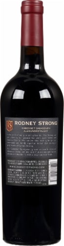 Rodney Strong Alexander Valley Cabernet Sauvignon Red Wine Perspective: back