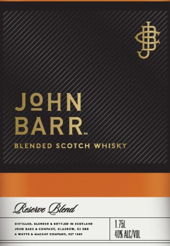 John Barr Reserve Blended Scotch Perspective: back