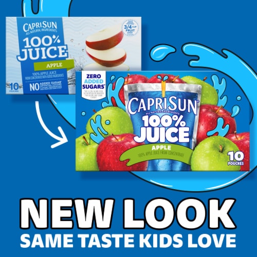 Capri Sun 100% Juice Paw Patrol Naturally Flavored 100% Apple Juice Perspective: back