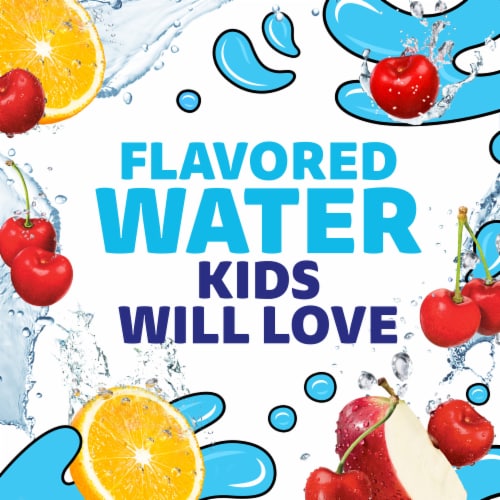 Capri Sun Roarin' Waters Fruit Punch Wave Flavored Water Kids Drink Pouches Perspective: back