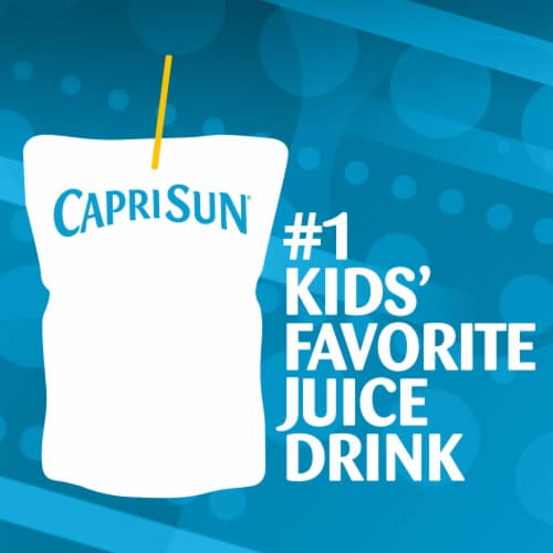 Capri Sun Reduced Sugar Fruit Punch Juice Box Pouches Perspective: back