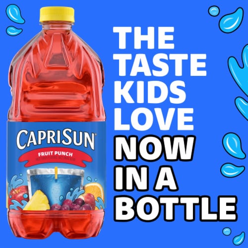 Capri Sun Fruit Punch Flavored Juice Drink Blend, Bottle Perspective: back