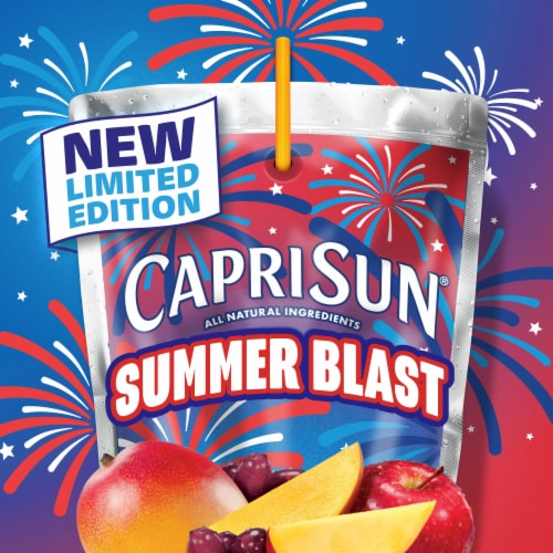 Capri Sun® Summer Blast Passionfruit Mango Juice Box Pouches Perspective: back