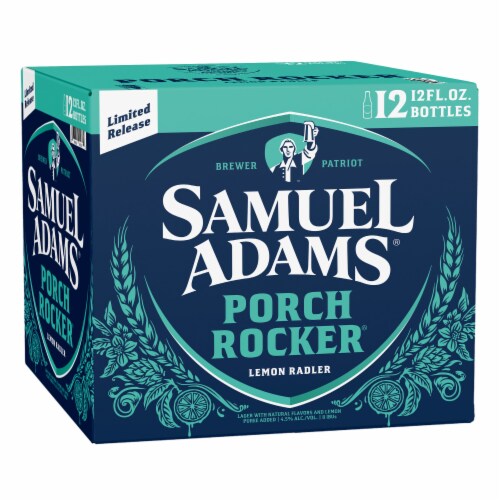 Samuel Adams Porch Rocker Lemon Radler Seasonal Beer Perspective: back