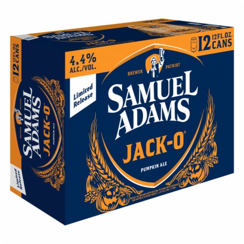 Samuel Adams Jack-O Pumpkin Ale Seasonal Beer Perspective: back