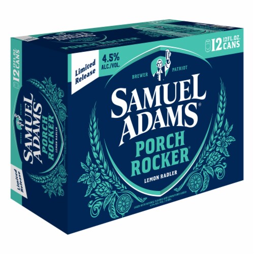 Samuel Adams Porch Rocker Lemon Radler Seasonal Beer Perspective: back