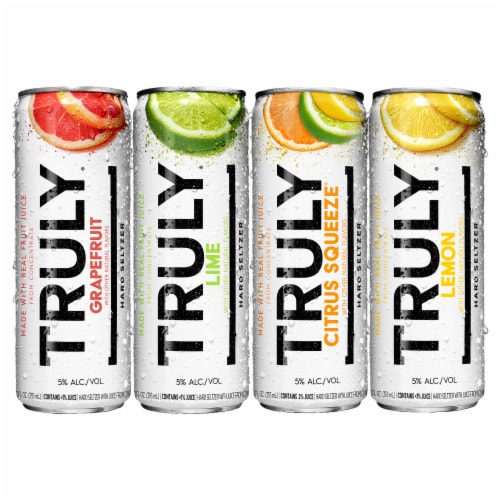 TRULY Hard Seltzer Citrus Variety Mix Pack Perspective: back