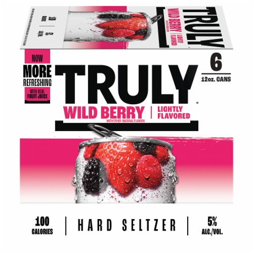 Truly Wild Berry Hard Seltzer - 6pk/12 fl oz Slim Cans