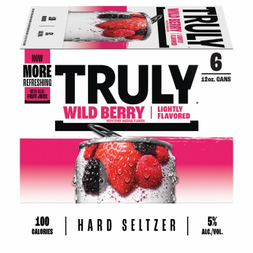 TRULY Wild Berry Hard Seltzer Perspective: back
