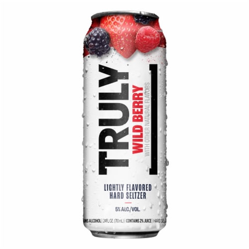 Truly Wild Berry Hard Seltzer Single Can Perspective: back