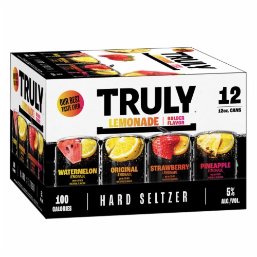 TRULY Hard Seltzer Lemonade Variety Mix Pack Perspective: back