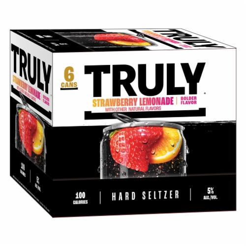 TRULY Hard Seltzer Strawberry Lemonade Perspective: back