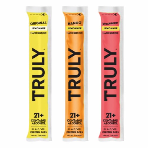 Truly Lemonade Hard Seltzer Freeze Pops Perspective: back