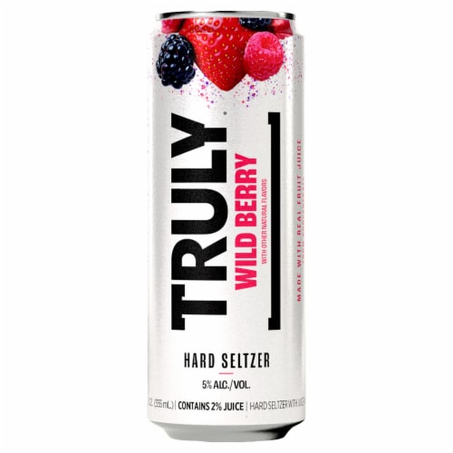 TRULY Wild Berry Hard Seltzer Perspective: back