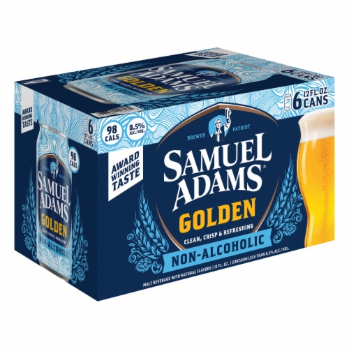 Samuel Adams Golden Non-Alcoholic Golden Beer Perspective: back