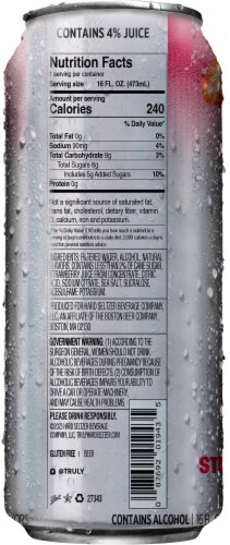 Truly® Unruly Strawberry Smash Hard Seltzer Perspective: back