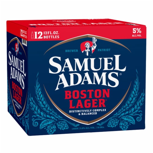 Samuel Adams Boston Lager Beer Perspective: back
