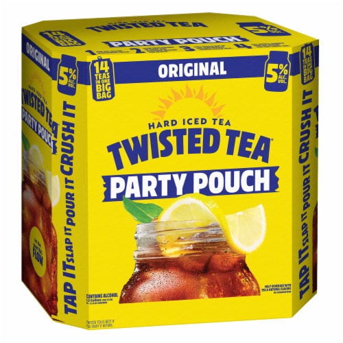 Twisted Tea Original Party Pouch Hard Iced Tea Perspective: back