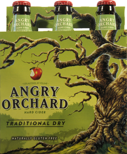 Angry Orchard Traditional Dry Cider Perspective: back