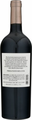 Predator Old Vine Zinfandel Perspective: back