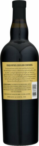 Four Virtues Bourbon Barrel Aged Zinfandel Perspective: back