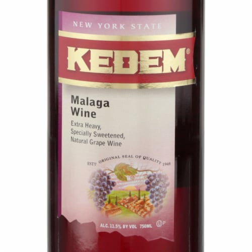 Kedem Malaga New York Red Wine Perspective: back