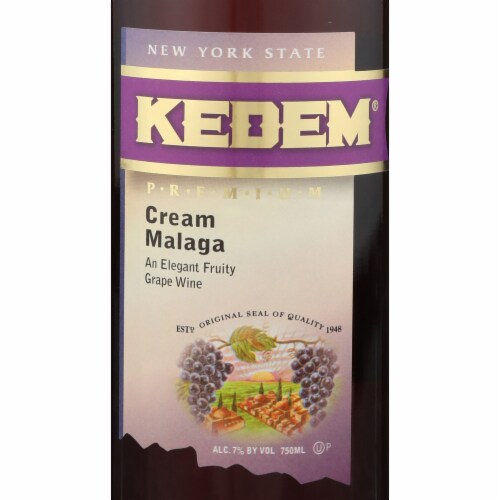 Kedem Cream Malaga New York Red Wine Perspective: back