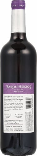 Baron Herzog Merlot Red Wine Perspective: back
