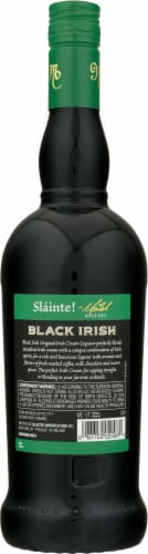 Black Irish Original Irish Cream Liqueur Perspective: back