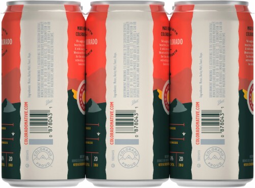 Colorado Nativa Mexican Style Lager Beer Perspective: back